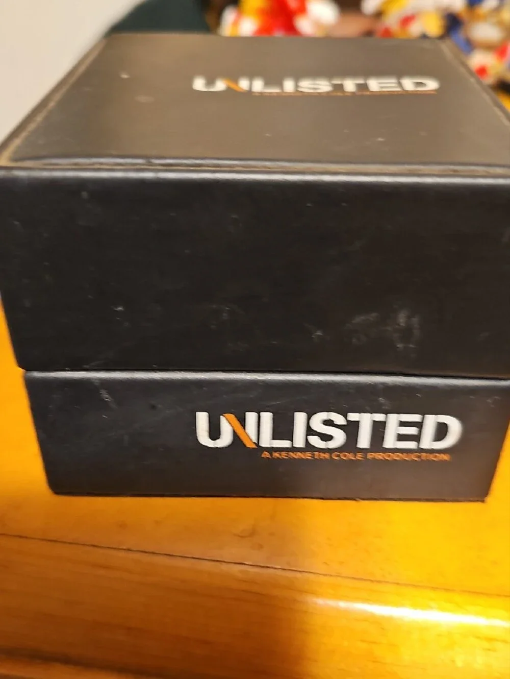 Unlisted by Kenneth Cole Silver Case Watch with Brown Leather Strap